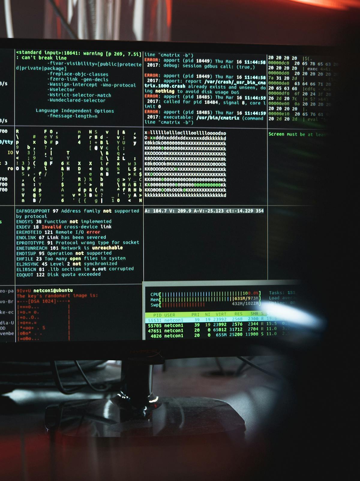Cybersecurity screen for secure healthcare platforms